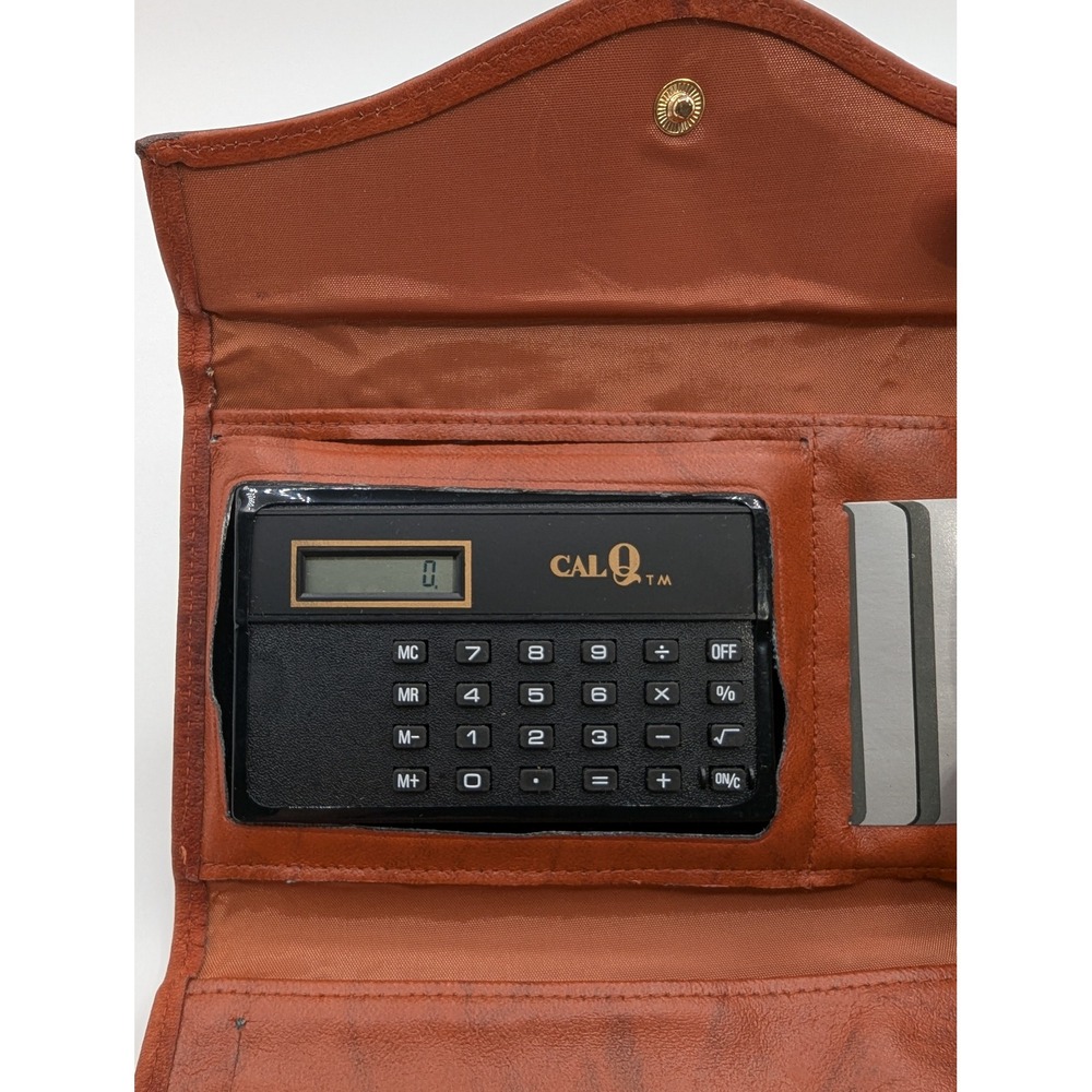 Wexford Collection Genuine Leather Clutch Wallet with Calculator and Coin Purse - Picture 6 of 8